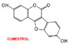 Estructura química del cumestrol