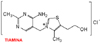 Estructura química de la tiamina